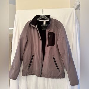 Men’s Calvin Klein Large water resistant wind proof smartphone cell pocket Gray